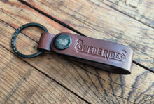Load image into Gallery viewer, Swede Rides Loop Leather Key Ring