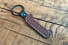 Load image into Gallery viewer, Swede Rides 2 Tone Leather Key Rings