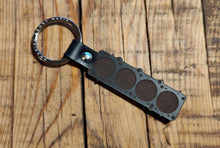Load image into Gallery viewer, 4 Cylinder Gasket Leather Key Ring