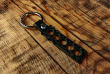 Load image into Gallery viewer, 5 Cylinder Gasket Leather Key Ring