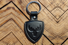 Load image into Gallery viewer, Moose Leather Key Ring