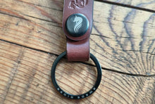 Load image into Gallery viewer, Swede Rides Loop Leather Key Ring