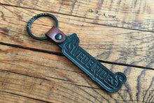 Load image into Gallery viewer, Swede Rides 2 Tone Leather Key Rings