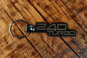 240 Turbo Leather Key Ring