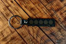Load image into Gallery viewer, 5 Cylinder Gasket Leather Key Ring