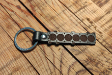 Load image into Gallery viewer, 6 Cylinder Gasket Leather Key Ring