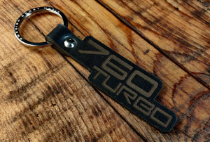 760 Turbo Leather Key Ring