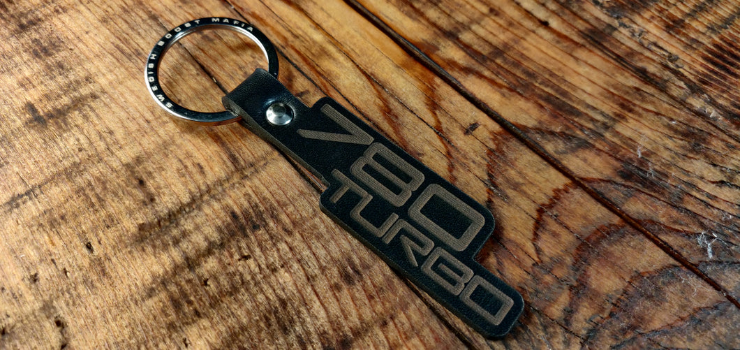 780 Turbo Leather Key Ring