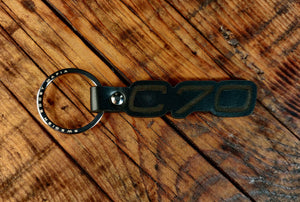 C70 Leather Key Ring