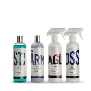 Stjärnagloss Core Four Kit - Shampoo, Polish, Sealant and Detailing Spray
