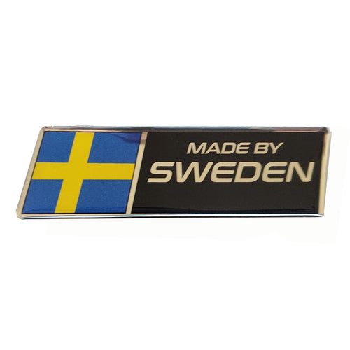 Made By Sweden Chrome Polydome Badge