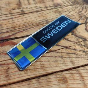 Made By Sweden Chrome Polydome Badge