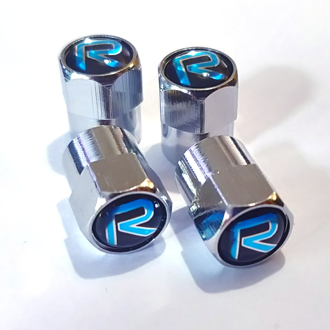 R Metal Wheel Dust Caps