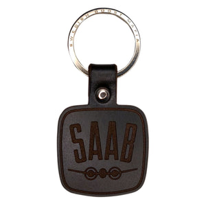 Saab Plane Leather Key Ring
