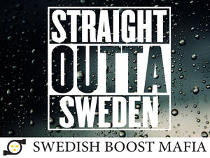 Straight Outta Sweden Window Sticker