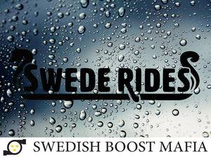 Swede Rides Vinyl Window Sticker