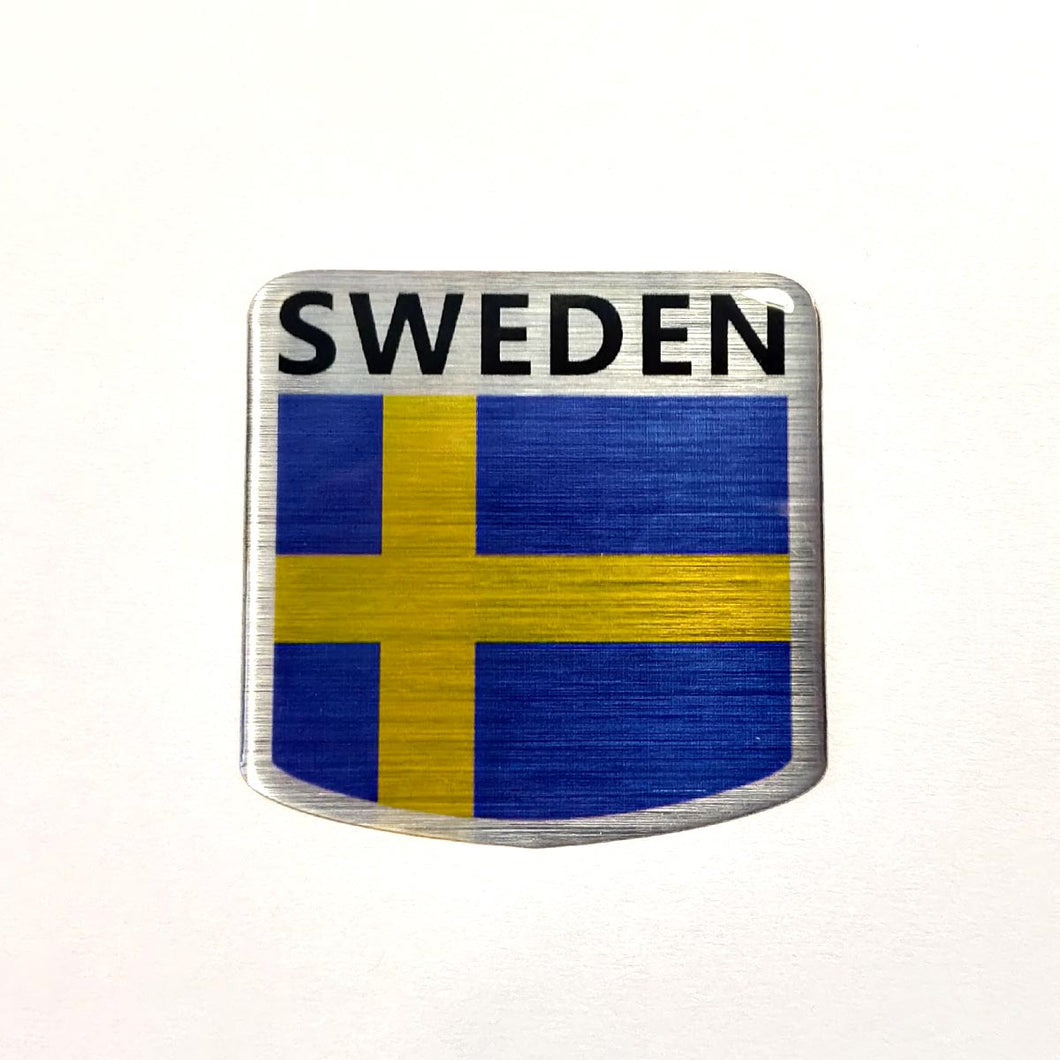 Swedish Shield 3D Polydome Decal
