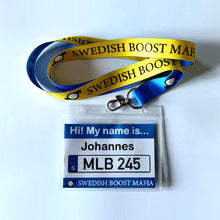 Load image into Gallery viewer, SBM Lanyard with Swedish ID Tag