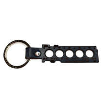 Load image into Gallery viewer, 5 Cylinder Gasket Leather Key Ring