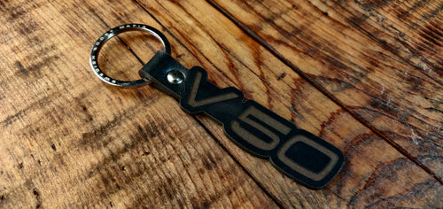 V50 Leather Key Ring