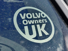 Load image into Gallery viewer, Volvo Owners UK Etched Glass Tax Disc Roundel - INTERNAL APPLICATION