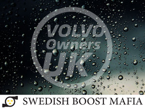 Volvo Owners UK Etched Glass Tax Disc Roundel - INTERNAL APPLICATION