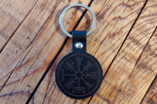 Load image into Gallery viewer, Vegvisir Leather Keyring