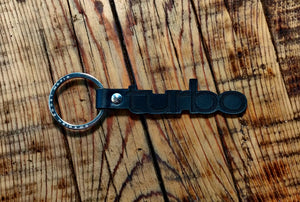 Saab Turbo Leather Key Ring