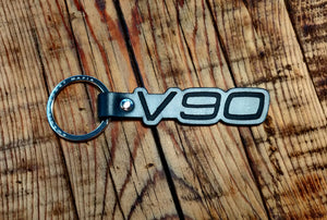 V90 Leather Key Ring