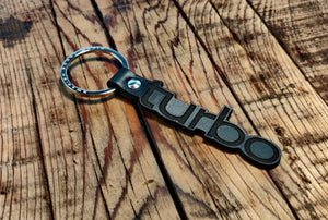 Saab Turbo Leather Key Ring